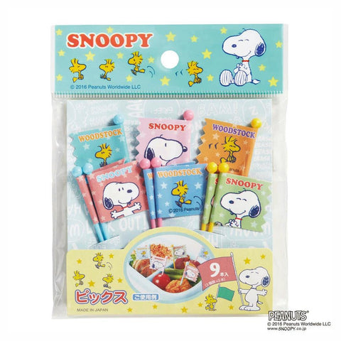 Snoopy Flag Food Picks