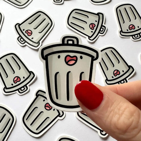 Trash Can Mini Sticker