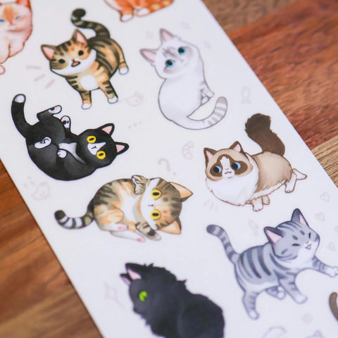 Neighborhood Cats Sticker Sheet