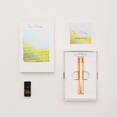 The Wren - Refillable Writing Pen, Brass