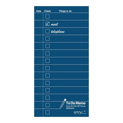 To Do List Memo Pad, Navy