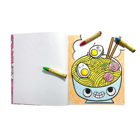 Happy Snacks Color-in' Book