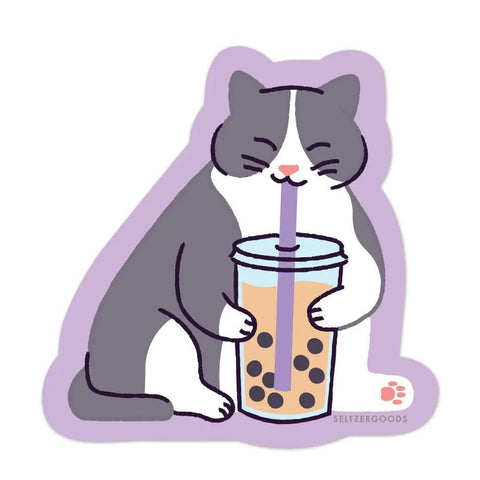 Boba Cat Sticker