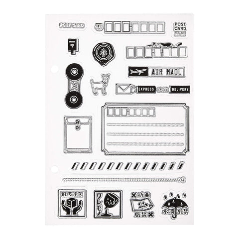 Post Assort Clear Stamps Set