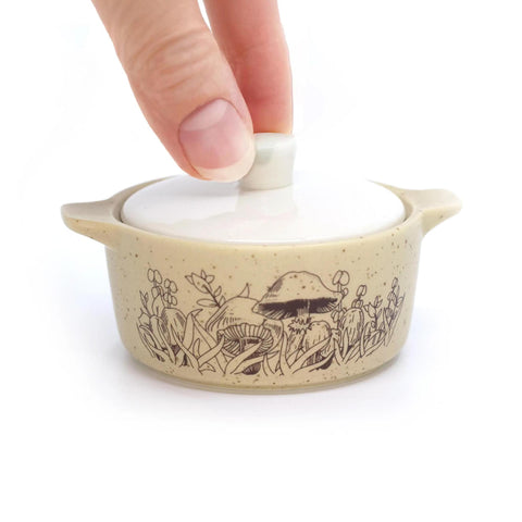 Forest Fancies Casserole Ceramic Trinket Box