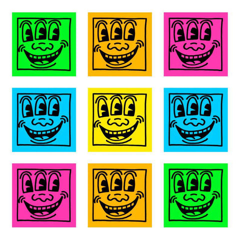Three-Eyed Faces Sticker Sheet