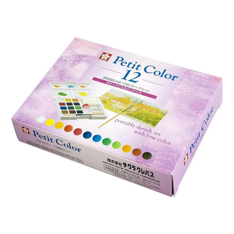 Petit Color 12-Color Watercolor Set