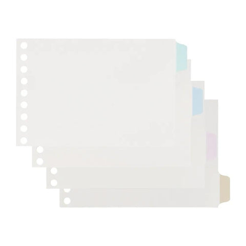 Mild Color Mini Loose Leaf Tab Dividers