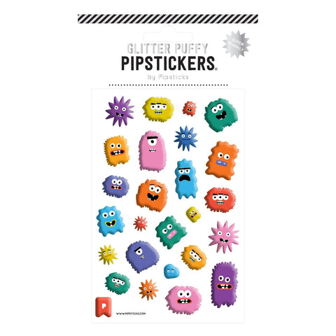 Mildly Monstrous Glitter Puffy Stickers
