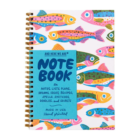 Rainbow Trout A5 Spiral Notebook