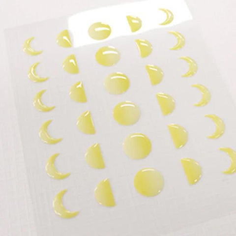 Plain.10 Moon Stickers