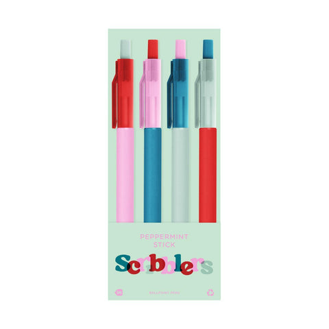 Scribblers Ballpoint Pens, Sets of 4