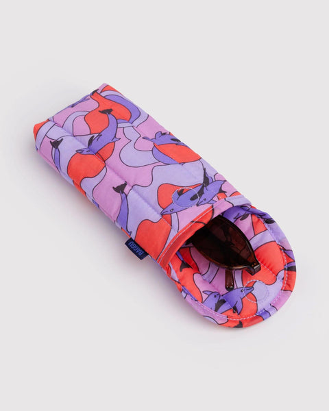 Puffy Glasses Sleeve: Dolphins