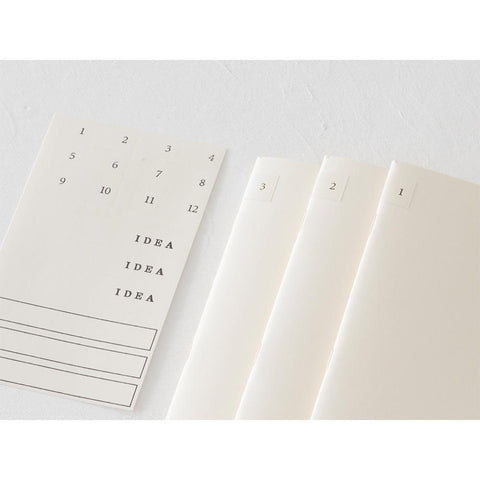 MD Light A5 Grid Notebooks, Pack of 3