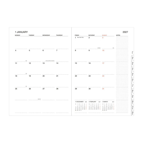 Gradient Pink A5 Weekly Vertical Planner