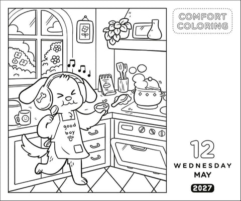 Comfort Coloring 2027 Day-to-Day Calendar