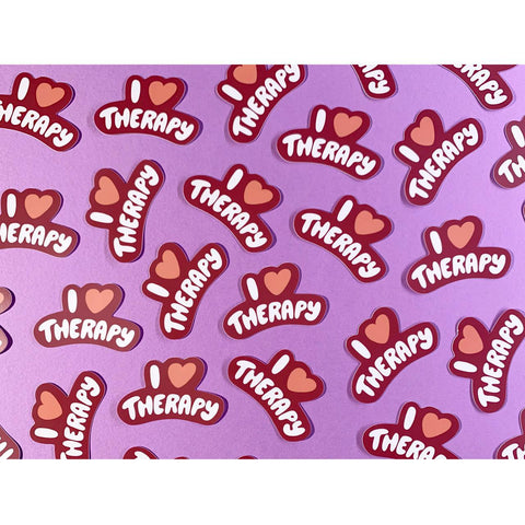 I Heart Therapy Sticker