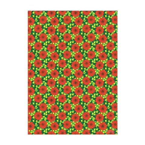 Big Poinsettia Wrapping Paper