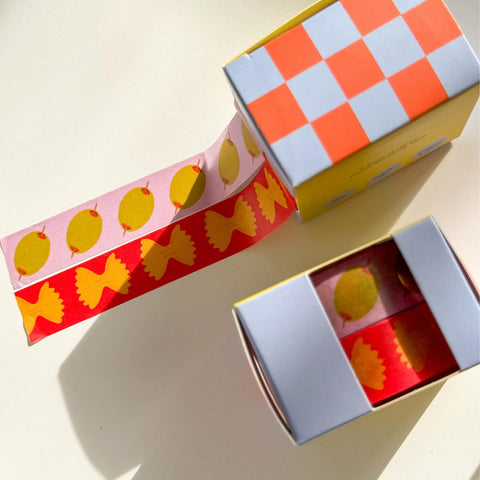 Olive + Pasta Washi Tape Set