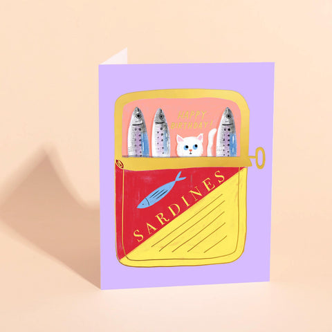 Tinned Fish Birthday Card