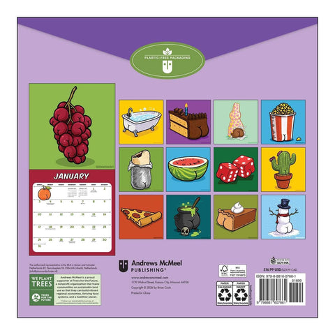 Butts on Things 2027 Wall Calendar