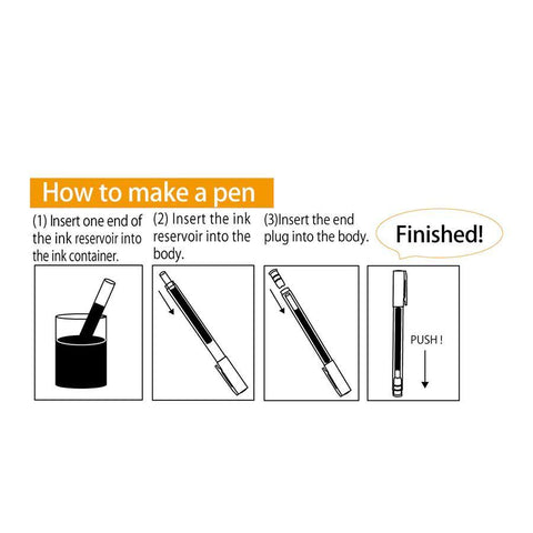 Karappo Empty Felt Tip Pens, Pack of 5