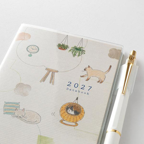 2027 B6 Slim Pocket Diary, Cat