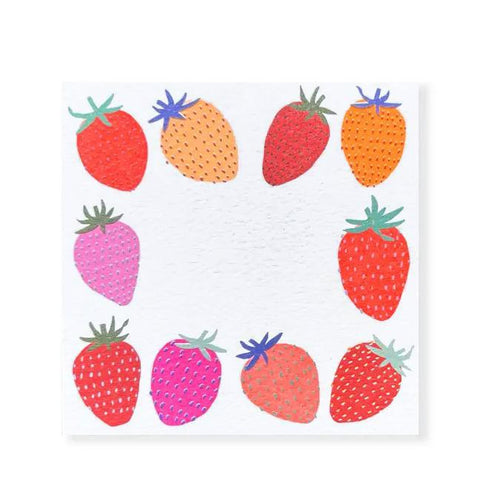 Neon Strawberries Note Set