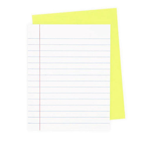 Loose Leaf Paper Card