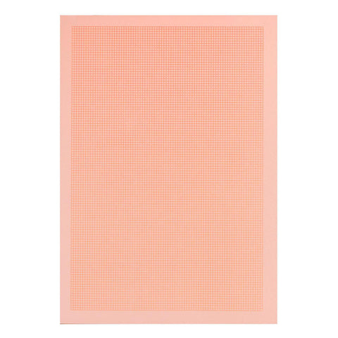 Fluo Orange on Grapefruit A4 Grid Notepad