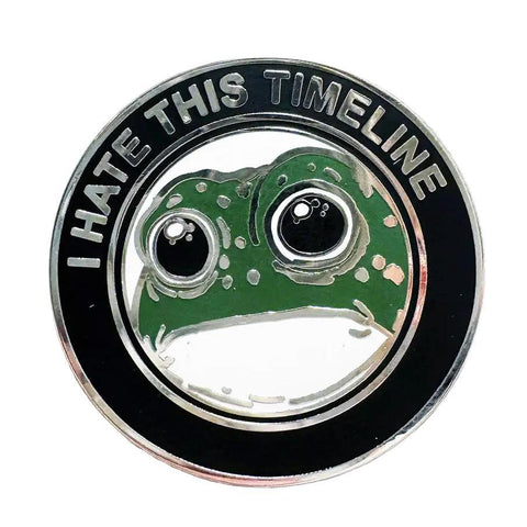 Hate this Timeline Enamel Pin