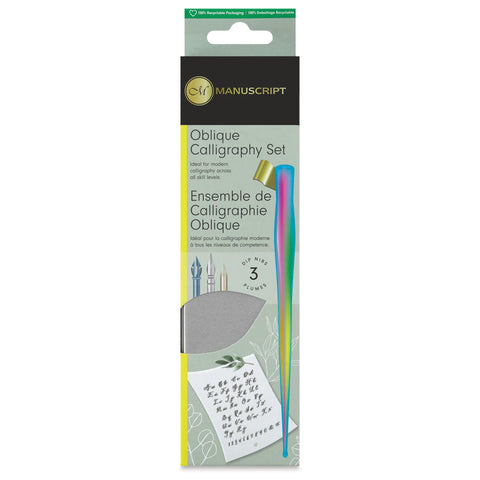 Oblique Calligraphy Set, Rainbow