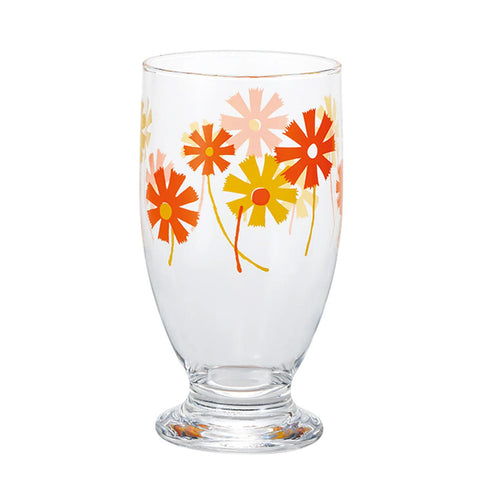 Retro Footed Glass Cup, Cosmos