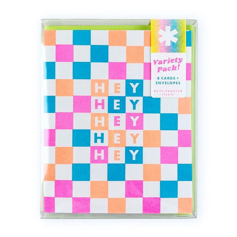 Checkers Variety Pack of Risograph Greeting Cards