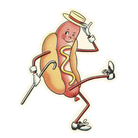 Razzle Dazzle Hot Dog Sticker