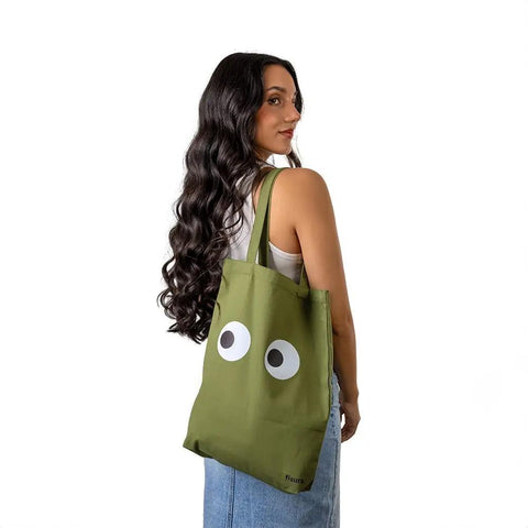 Green Eyes Tote Bag