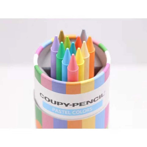 Sakura Coupy-Pencil Wax Pastel Crayons, Tube of 12