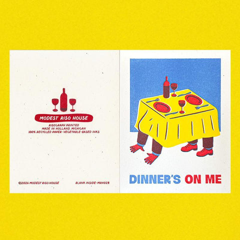 Dinner's On Me Card