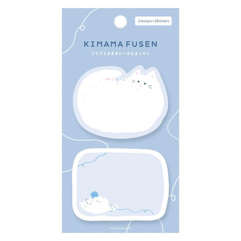 Rolling Cat Die-Cut Sticky Notes