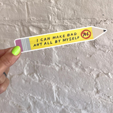 Bad Art Anti-AI Sticker