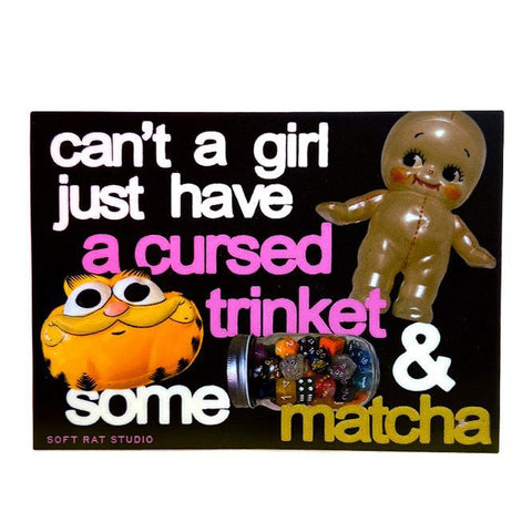 Cursed Trinket + Matcha Sticker