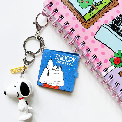 Snowy Snoopy Mini Sticker Book Keychain