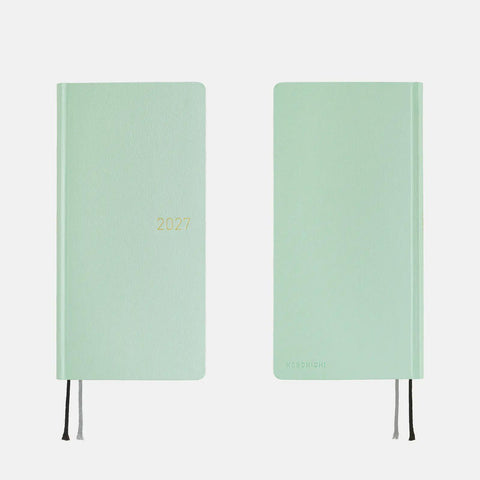 Hobonichi Techo Weeks 2027 Planner, Frosty Jade