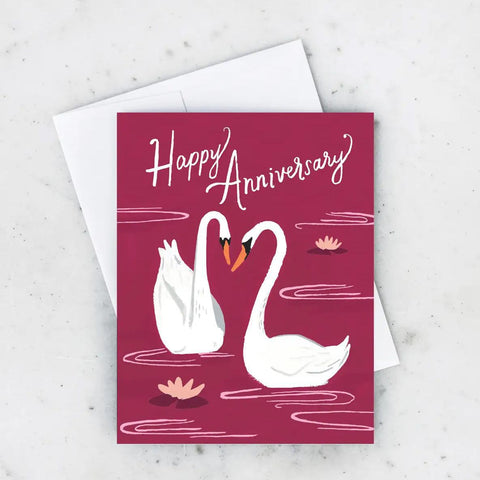 Anniversary Swans Card