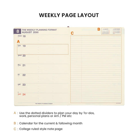 Minute Manager Hardcover 2027 Planner, Green