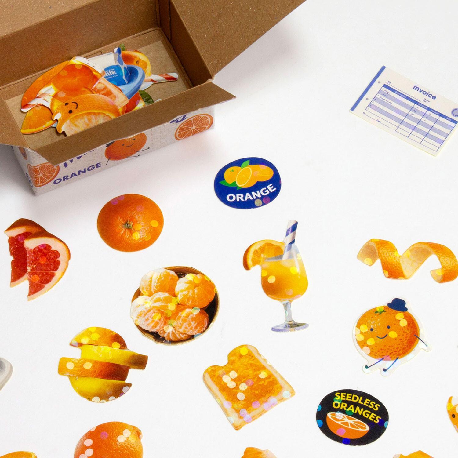 hakoページ Orange Hako Seal Stickers – Zakka Joy