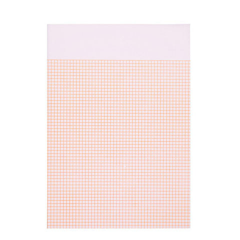 Fluo Orange A6 Grid Notepad
