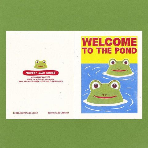 Welcome to the Pond Card