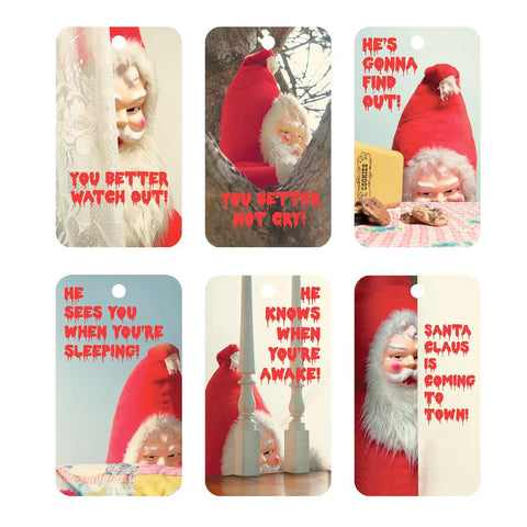 Creepy Santa Gift Tags