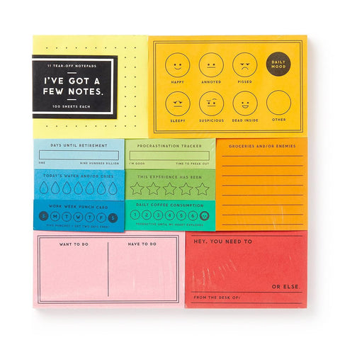 I've Got A Few Notes Tear-off Notepad Set
